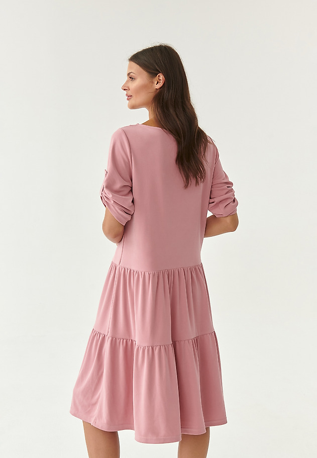 MINI DRESS WITH A FRILL RIKSONA 1 MINI DRESS WITH A FRILL RIKSONA 1 RÓŻOWY 2