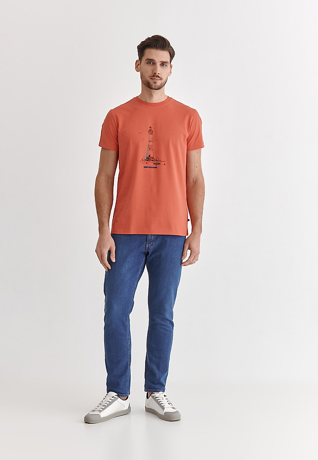 MEN'S COTTON T-SHIRT MIKIN 11 MEN'S COTTON T-SHIRT MIKIN 11 RED 4