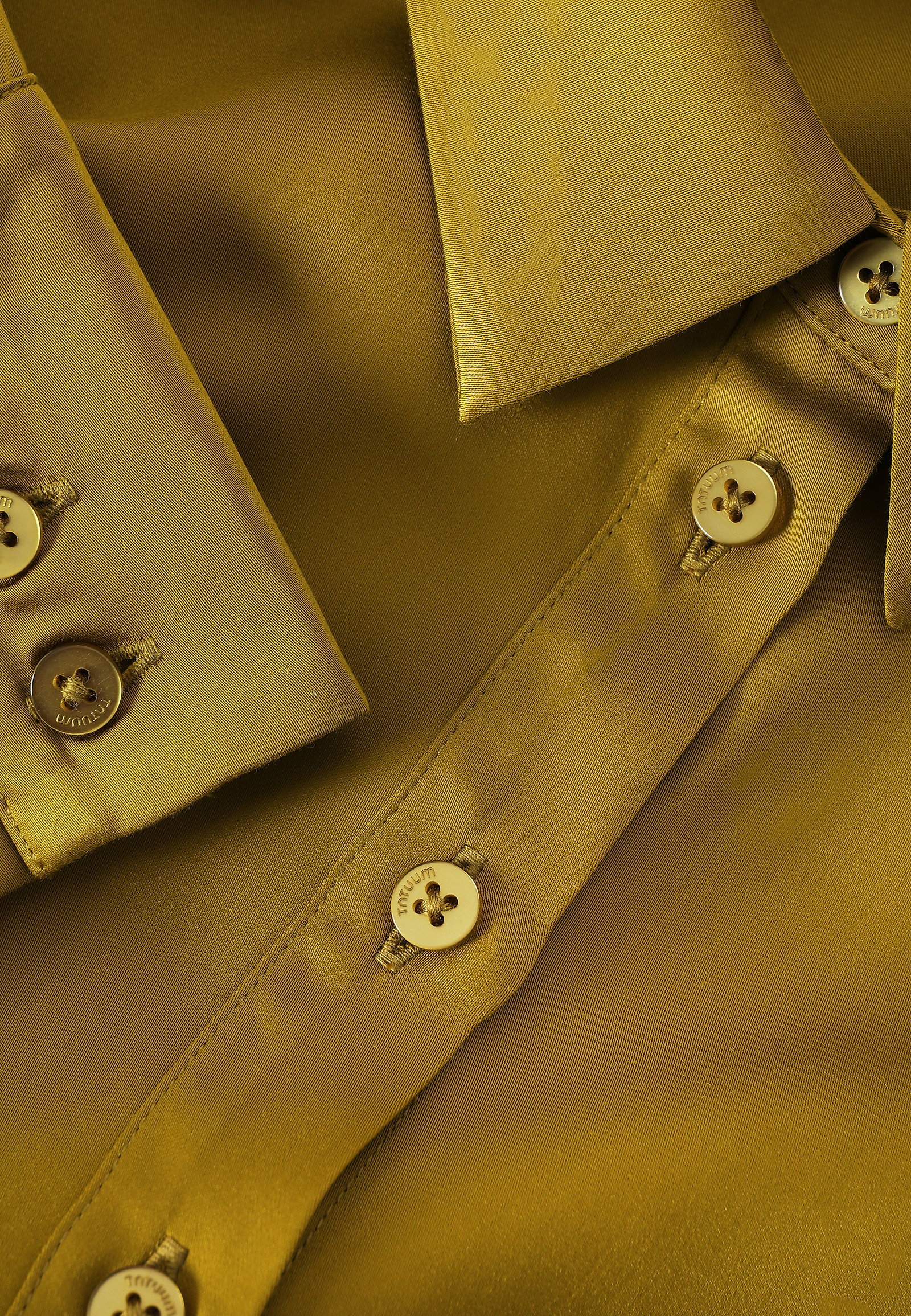 SATYNOWA KOSZULA Z LYOCELLEM TENCEL™ - NIKOLA SATYNOWA KOSZULA Z LYOCELLEM TENCEL™ - NIKOLA ZIELONY 115722
