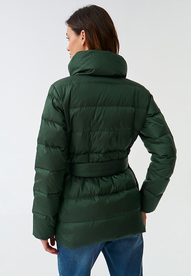 LADIES’ PUFFER JACKET WITH TIE ZOA LADIES’ PUFFER JACKET WITH TIE ZOA ZIELONY 4