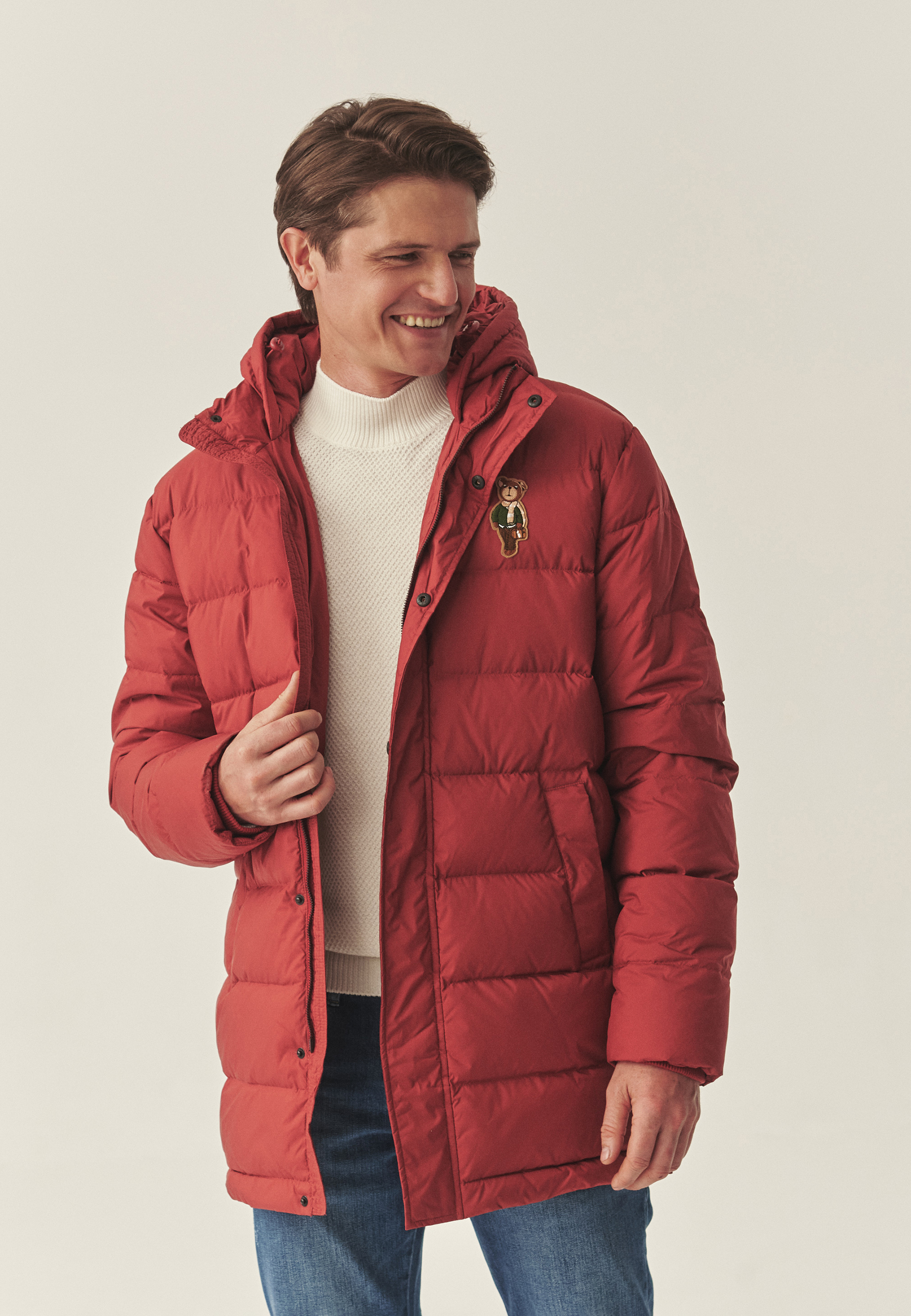 PUCHOWA KURTKA MĘSKA WATT CZERWONY 2