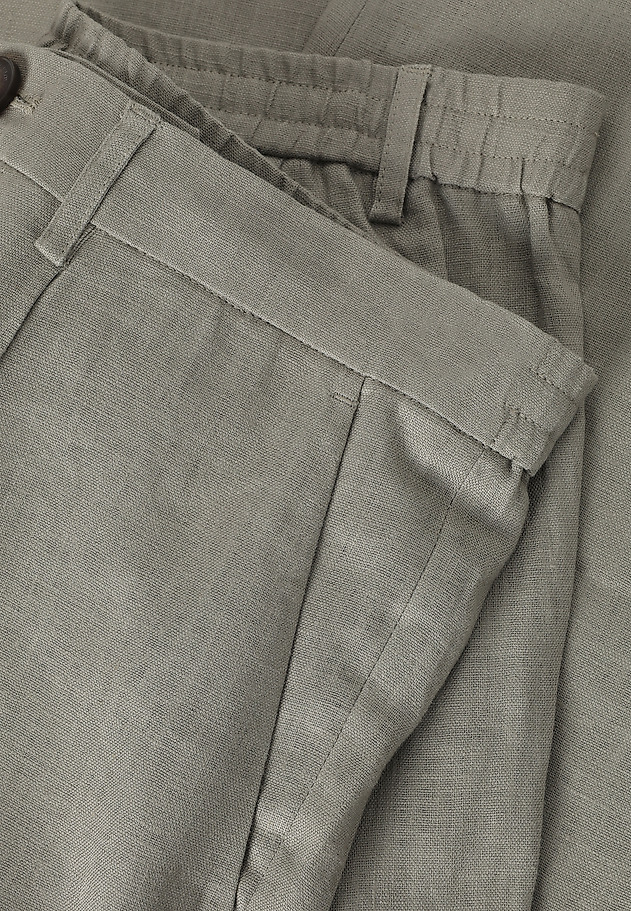 LNIANE SPODNIE MĘSKIE — ELIO LNIANE SPODNIE MĘSKIE — ELIO KHAKI 6