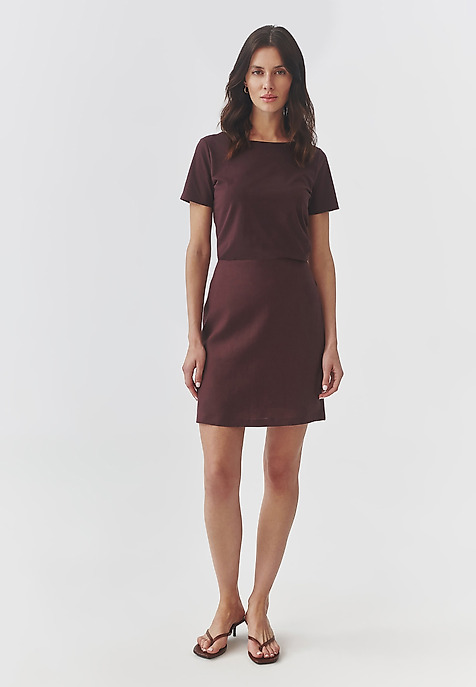 LADIES’ CLASSIC MIDI SKIRT - GERDIS PURPLE 2