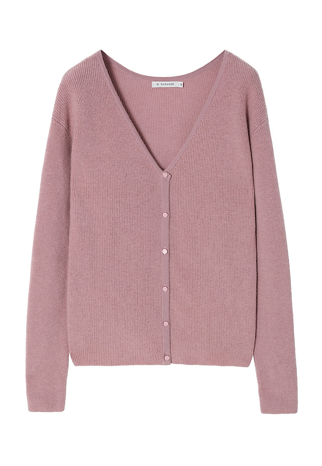 ROZPINANY SWETER DAMSKI Z WEŁNY MERINO — ELLA ROZPINANY SWETER DAMSKI Z WEŁNY MERINO — ELLA RÓŻOWY 6
