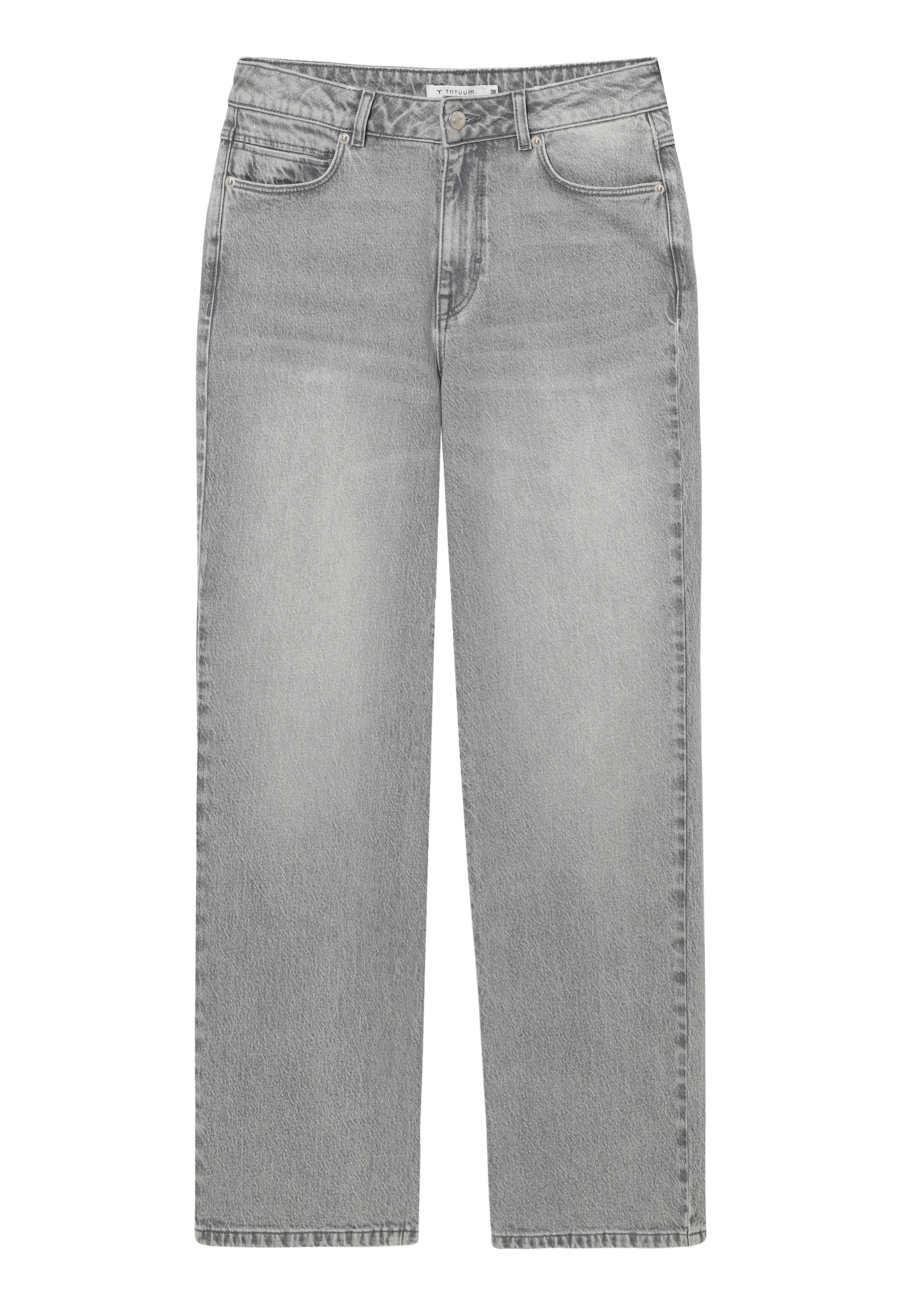 DENIMOWE SPODNIE STRAIGHT - TANAKA 1 SZARY 2