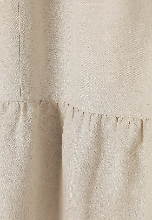 FLARED LINEN DRESS - NATURO FLARED LINEN DRESS - NATURO BEŻOWY 9