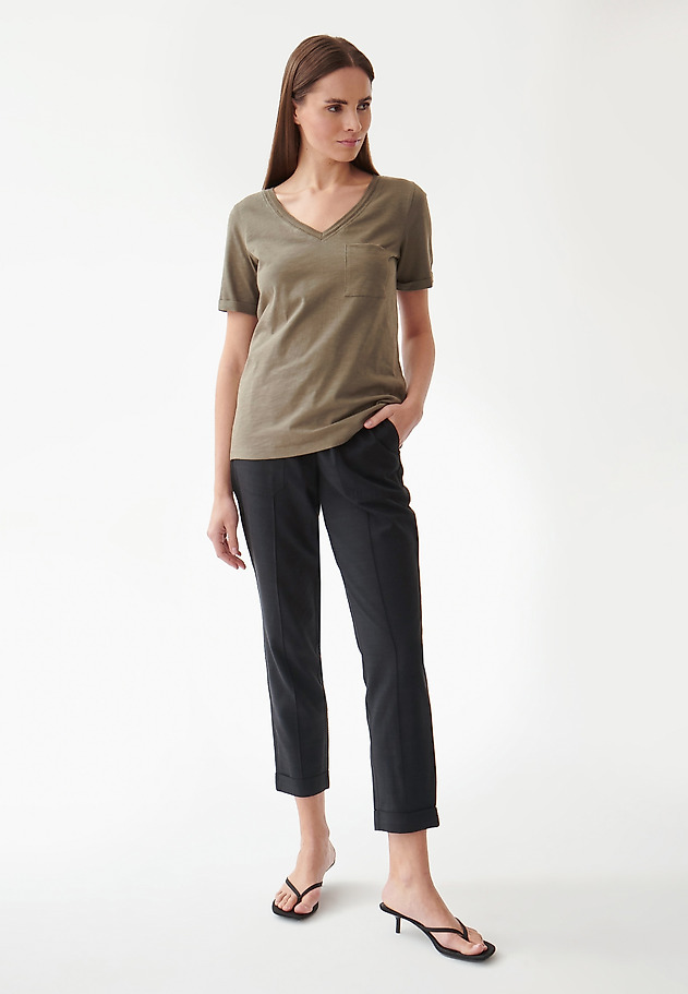 LADIES' T-SHIRT WITH A POCKET MIMI LADIES' T-SHIRT WITH A POCKET MIMI KHAKI 2
