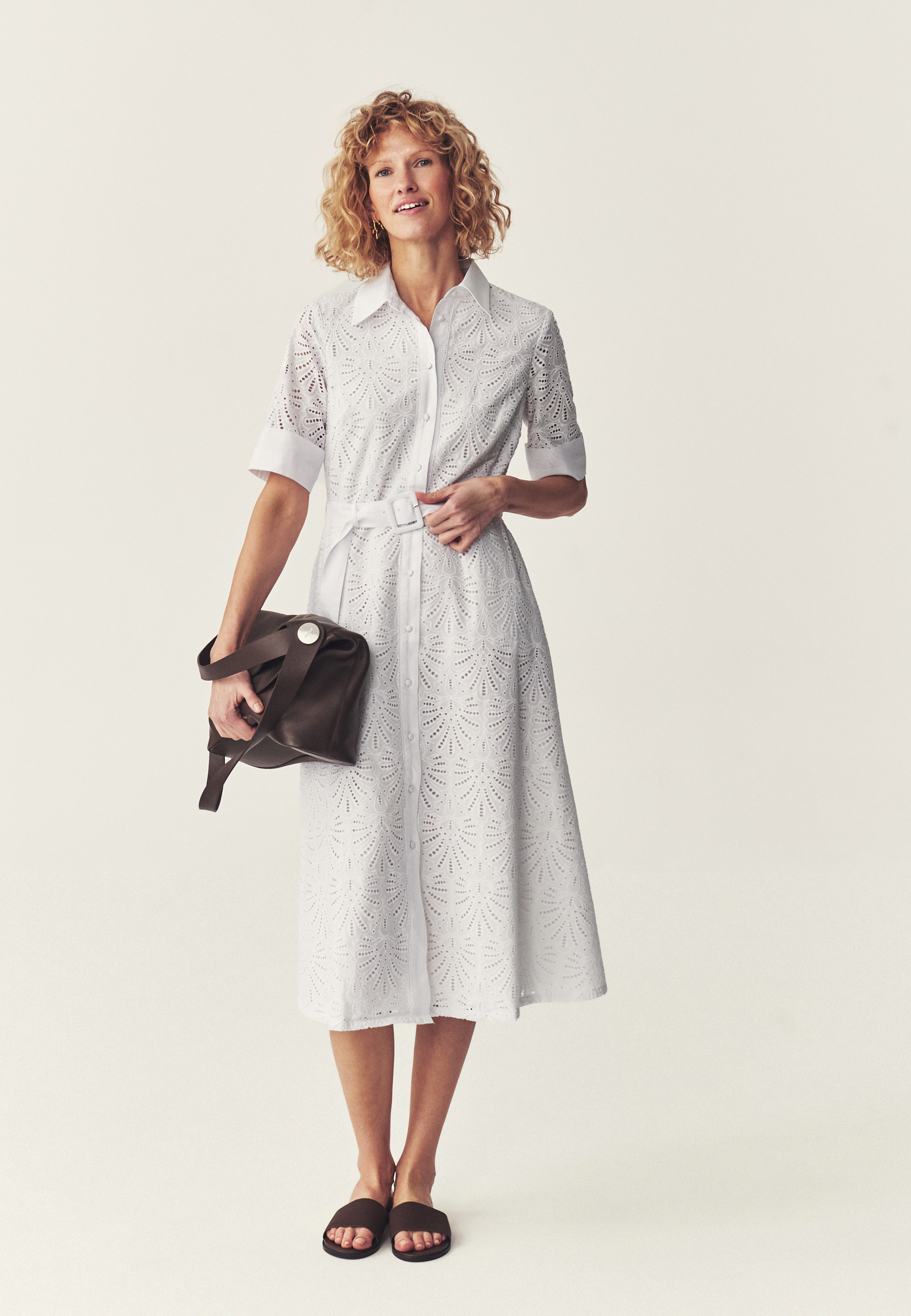 HAFTOWANA SUKIENKA MIDI - BORDINA