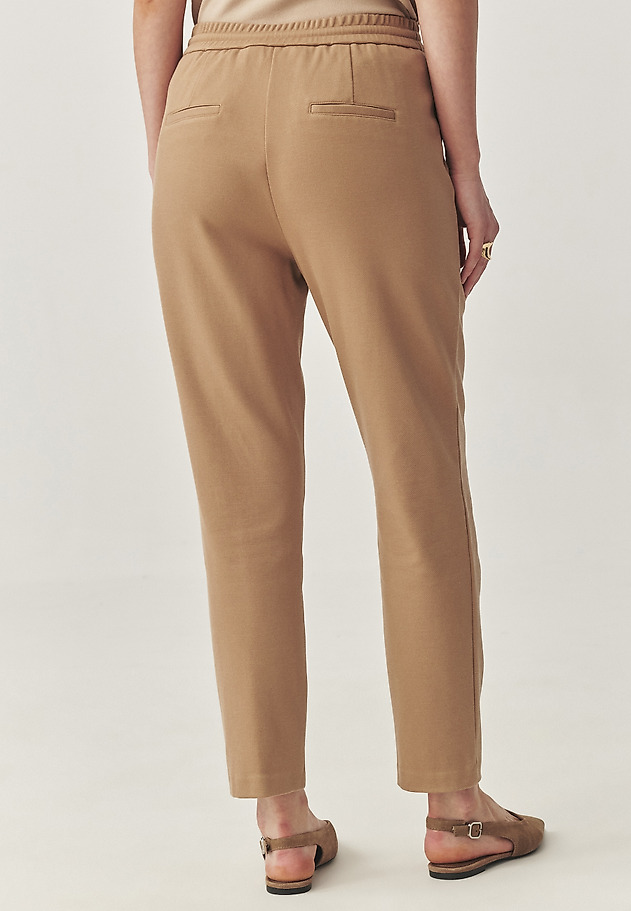 PANTALONI TRICOTAȚI CU TALIE ELASTICĂ - LILOTI PANTALONI TRICOTAȚI CU TALIE ELASTICĂ - LILOTI BEJ 4