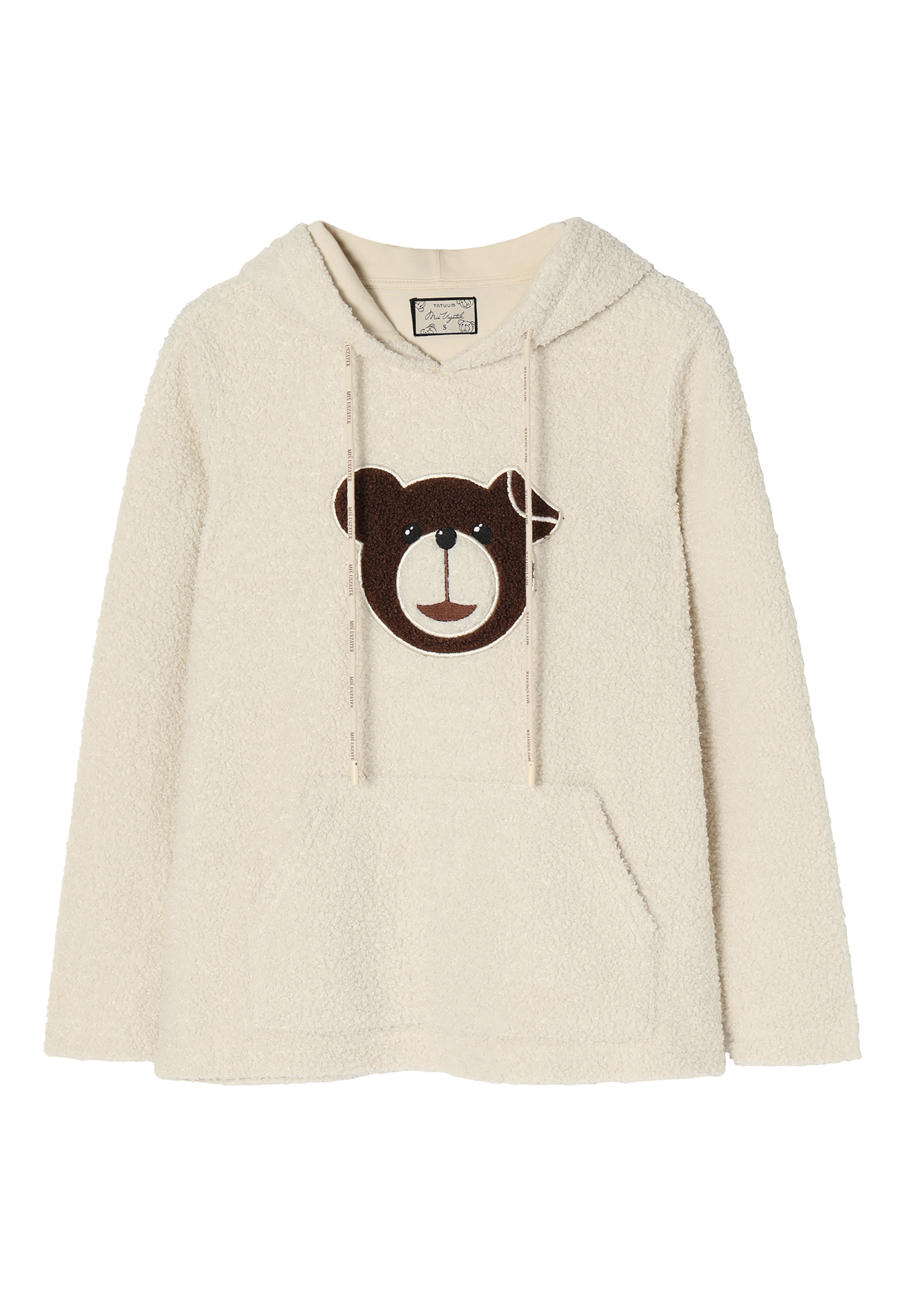 PÁNSKA MIKINA Z OVČEJ KOŽE S NÁŠIVKOU S MOTÍVOM MACKA UŠKA MARAKIN