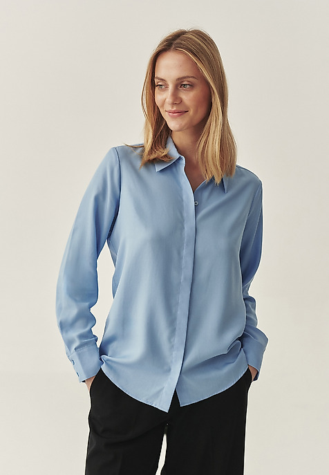 CLASSIC LYOCELL SHIRT - NIKALI BLUE 2