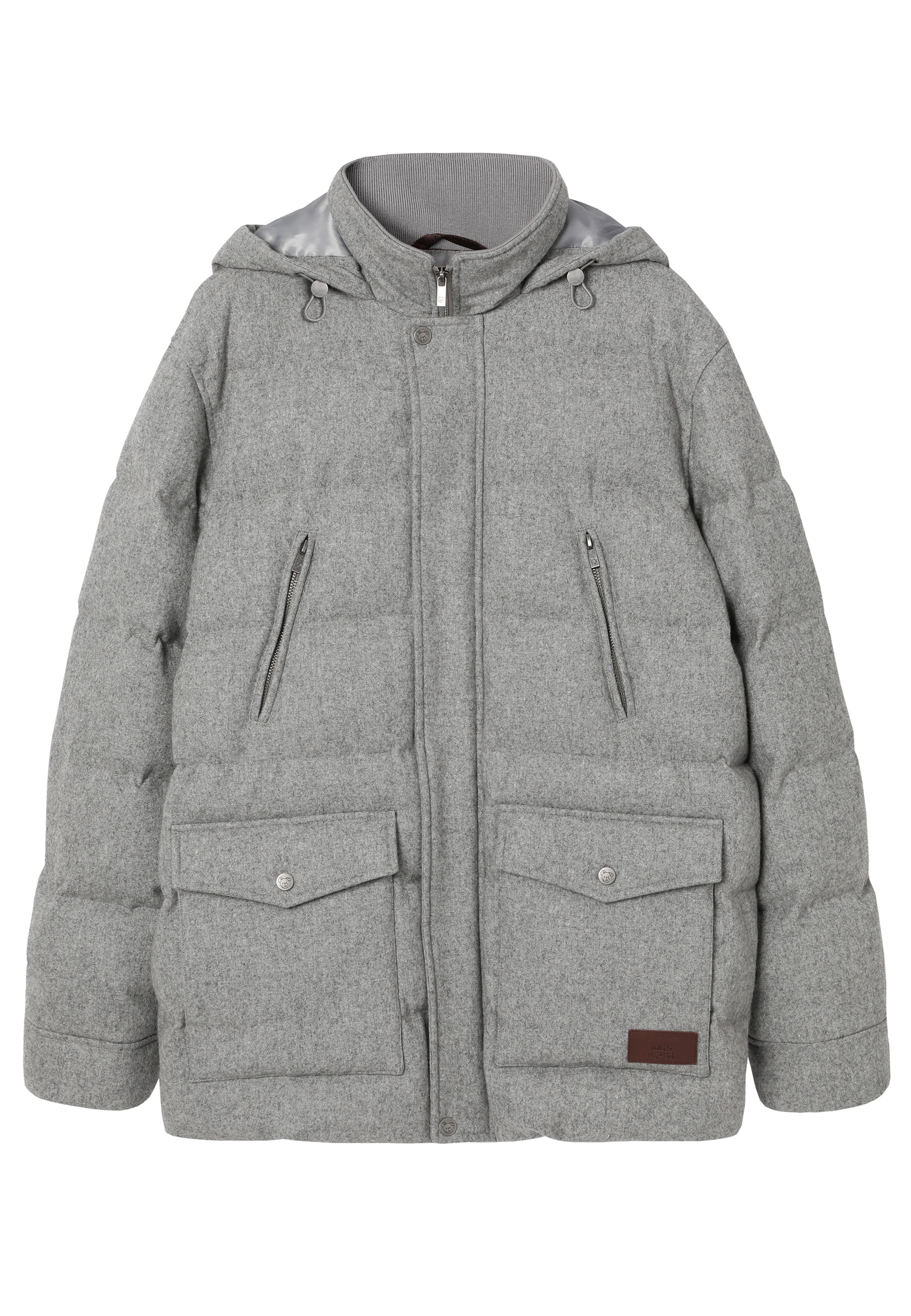 MĘSKA KURTKA Z WEŁNĄ - ANDRE SZARY 2