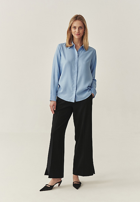 CLASSIC LYOCELL SHIRT - NIKALI BLUE 2