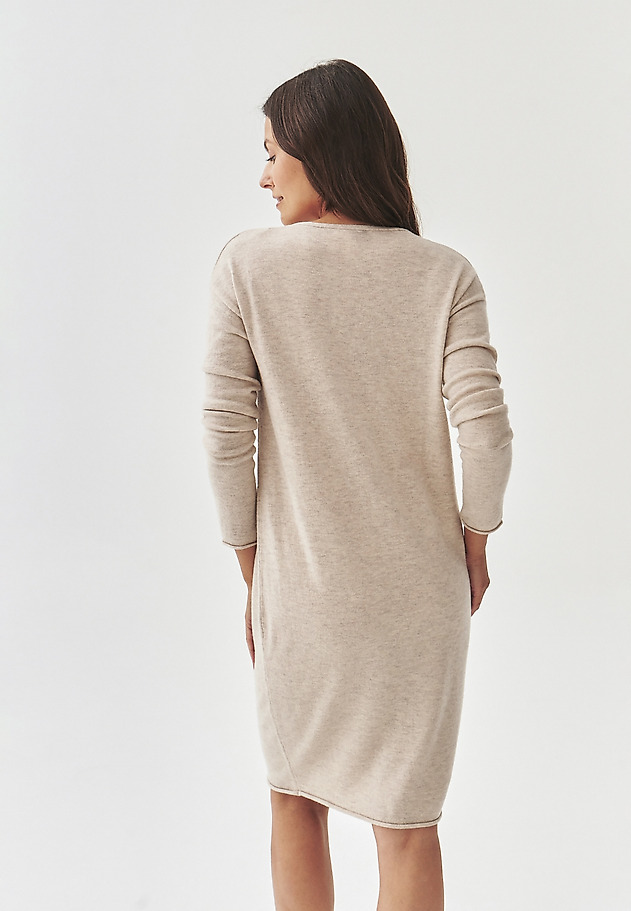 ROCHIE TRICOTATĂ CU CROIALĂ LEJERĂ - HOPE ROCHIE TRICOTATĂ CU CROIALĂ LEJERĂ - HOPE BEJ 4