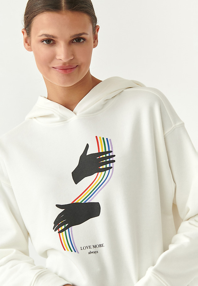 BLUZA DZIANINOWA LOVE MORE ALWAYS ORTOKO 1 BLUZA DZIANINOWA LOVE MORE ALWAYS ORTOKO 1 ECRU 2