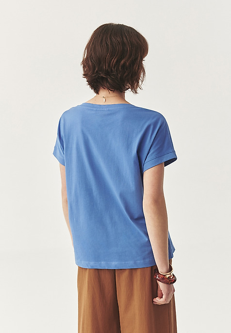 COTTON T-SHIRT - ANOKO BLUE 2