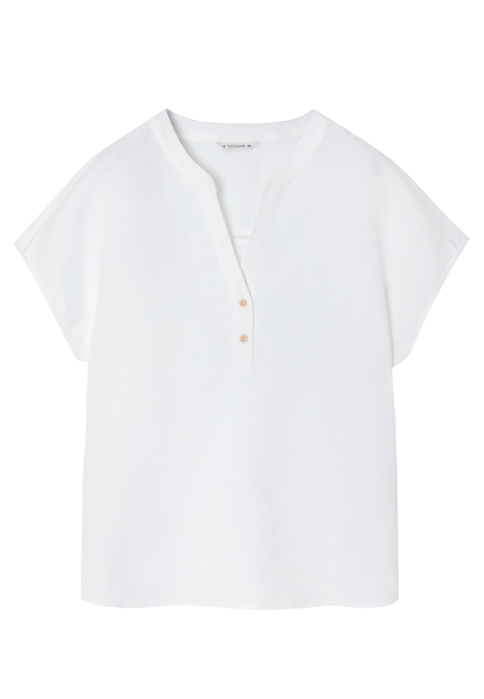 BLUZA IZ LANENOG-VISKONSKOG MATERIALA - SARAKINO BLUZA IZ LANENOG-VISKONSKOG MATERIALA - SARAKINO BELA 108518