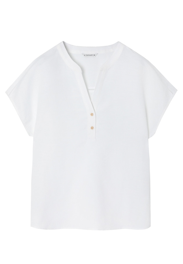 BLUZA IZ LANENOG-VISKONSKOG MATERIALA - SARAKINO BLUZA IZ LANENOG-VISKONSKOG MATERIALA - SARAKINO BELA 6