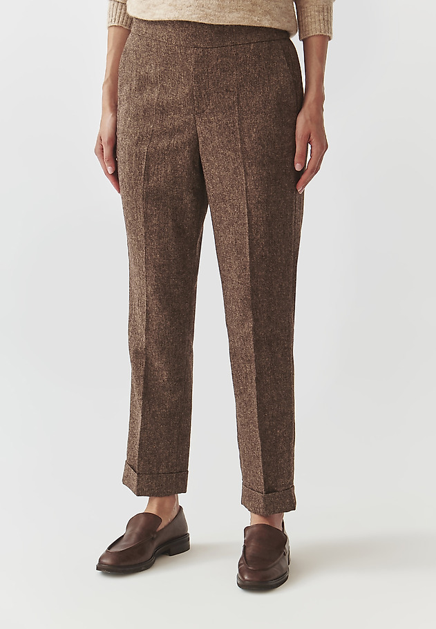 LADIES' FABRIC TROUSERS WITH CUFF — LILO 1 LADIES' FABRIC TROUSERS WITH CUFF — LILO 1 MULTIKOLOR 3