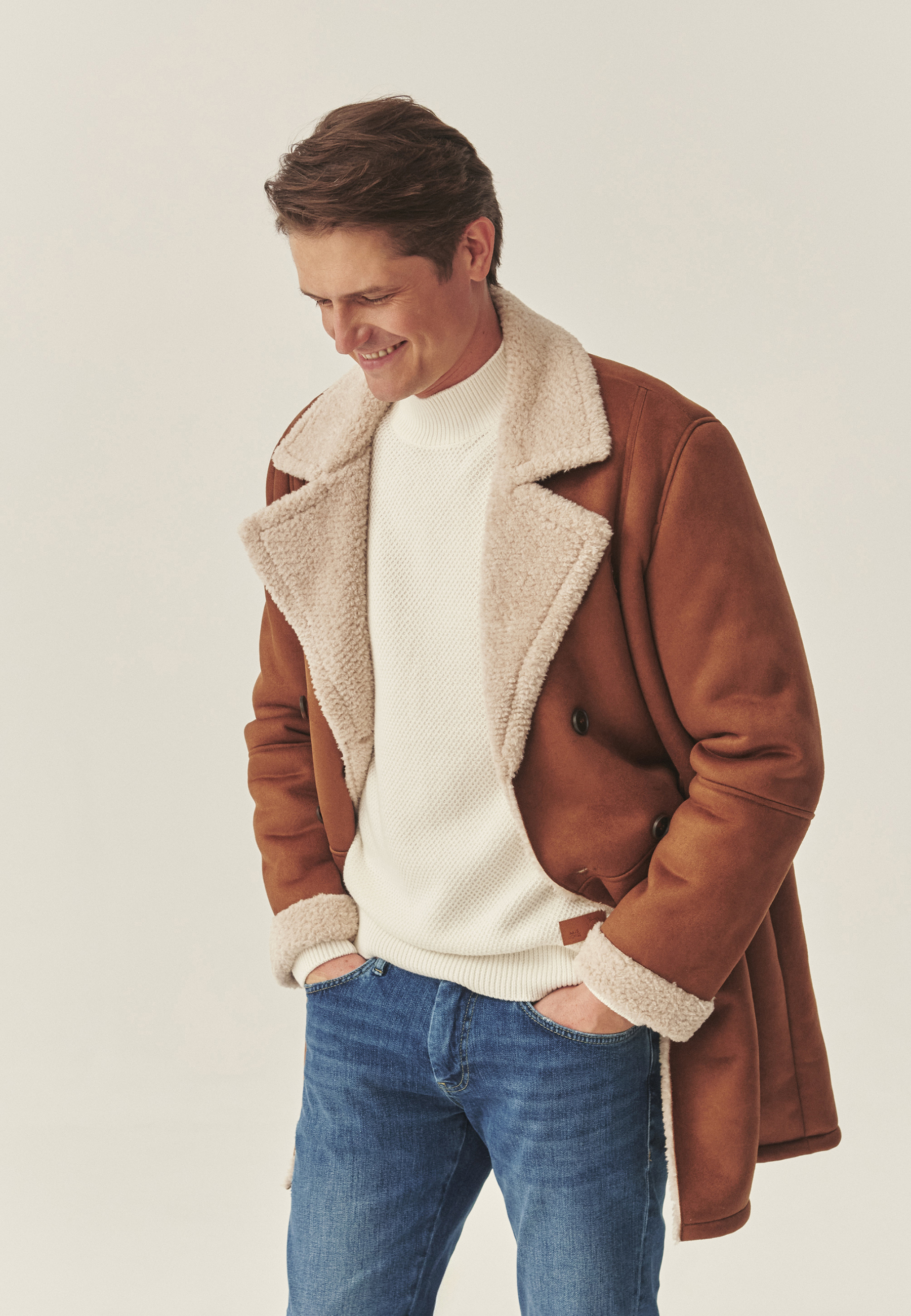 PŁASZCZ MĘSKI WILT BEŻOWY 2