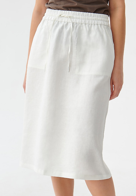 LADIES' CLASSIC SKIRT KOLIKO WHITE 2