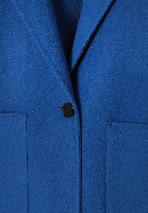 COBALT BLUE WOOL COAT - MISIOLANTA BLUE 2