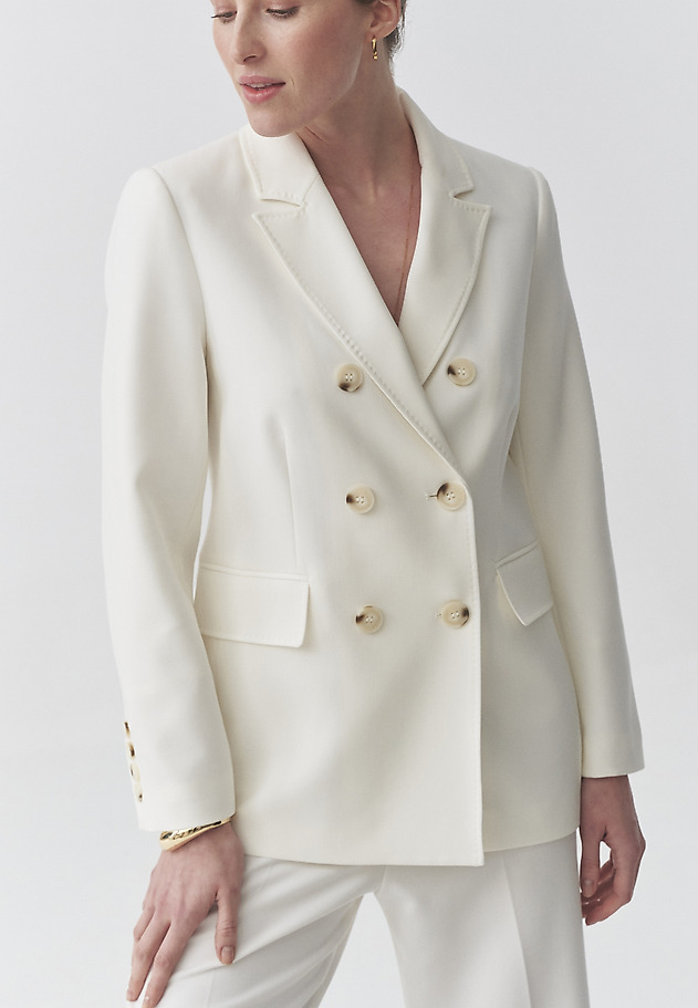 DOUBLE-BREASTED BLAZER - ANKINA DOUBLE-BREASTED BLAZER - ANKINA ECRU 7