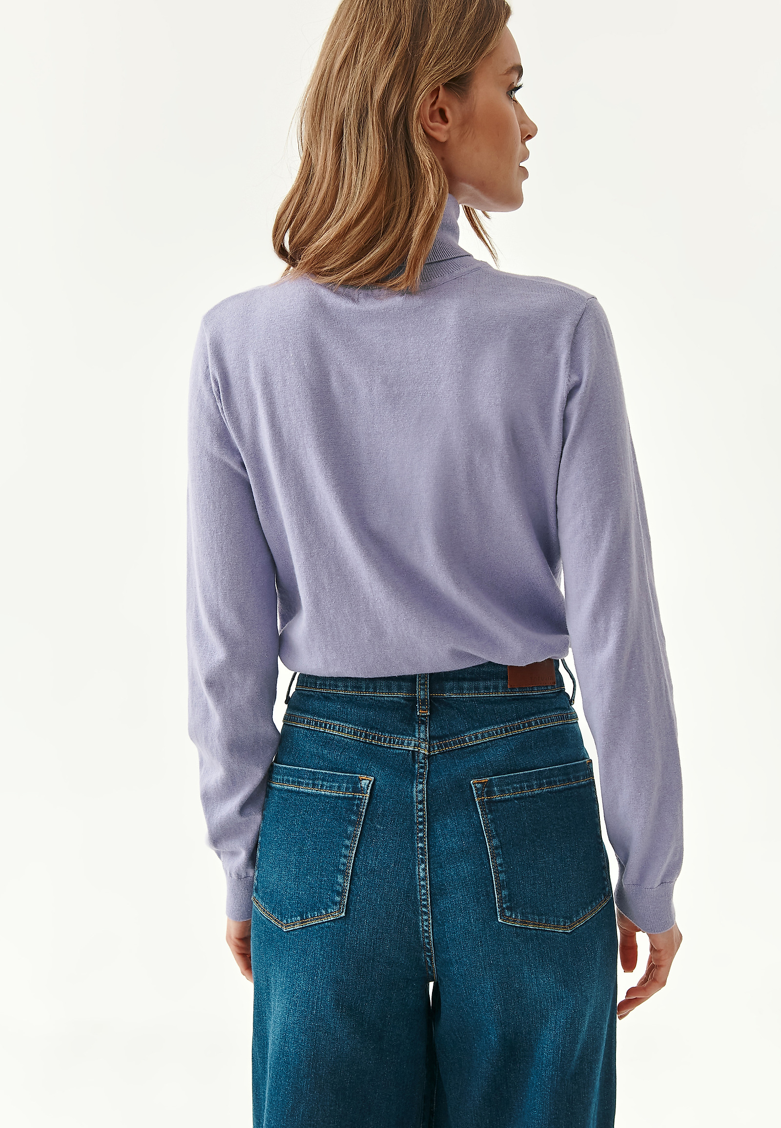 LADIES' TURTLENECK JUMPER MEKO LADIES' TURTLENECK JUMPER MEKO PURPLE 80385