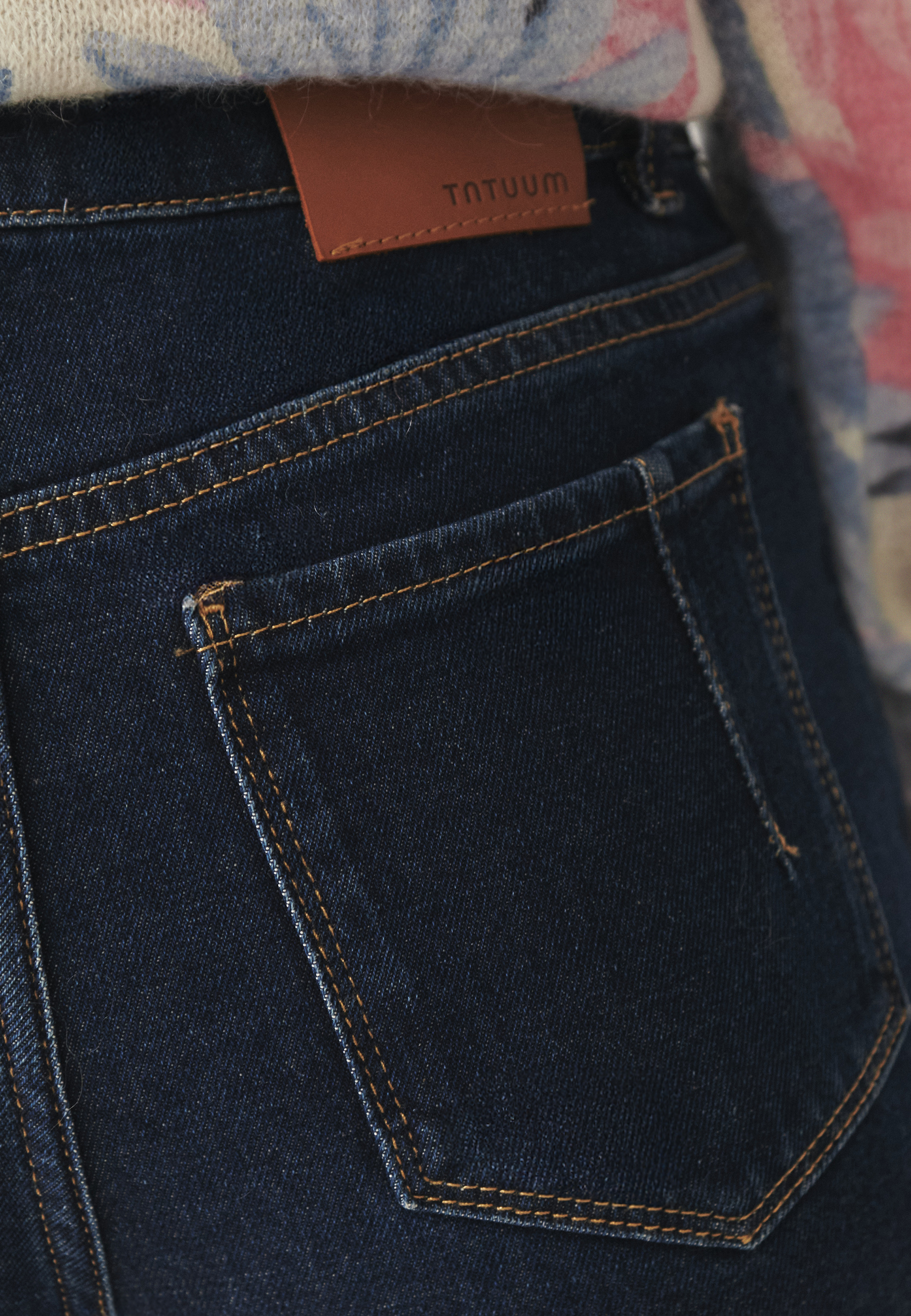 PANTALONI DIN DENIM CU CRAC LARG — RIFOMO BLEUMARIN 2