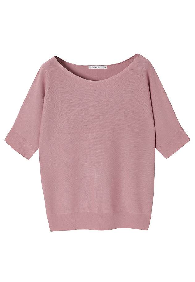 VISCOSE JUMPER IN A RELAXED FIT - SIMONIS VISCOSE JUMPER IN A RELAXED FIT - SIMONIS PINK 5