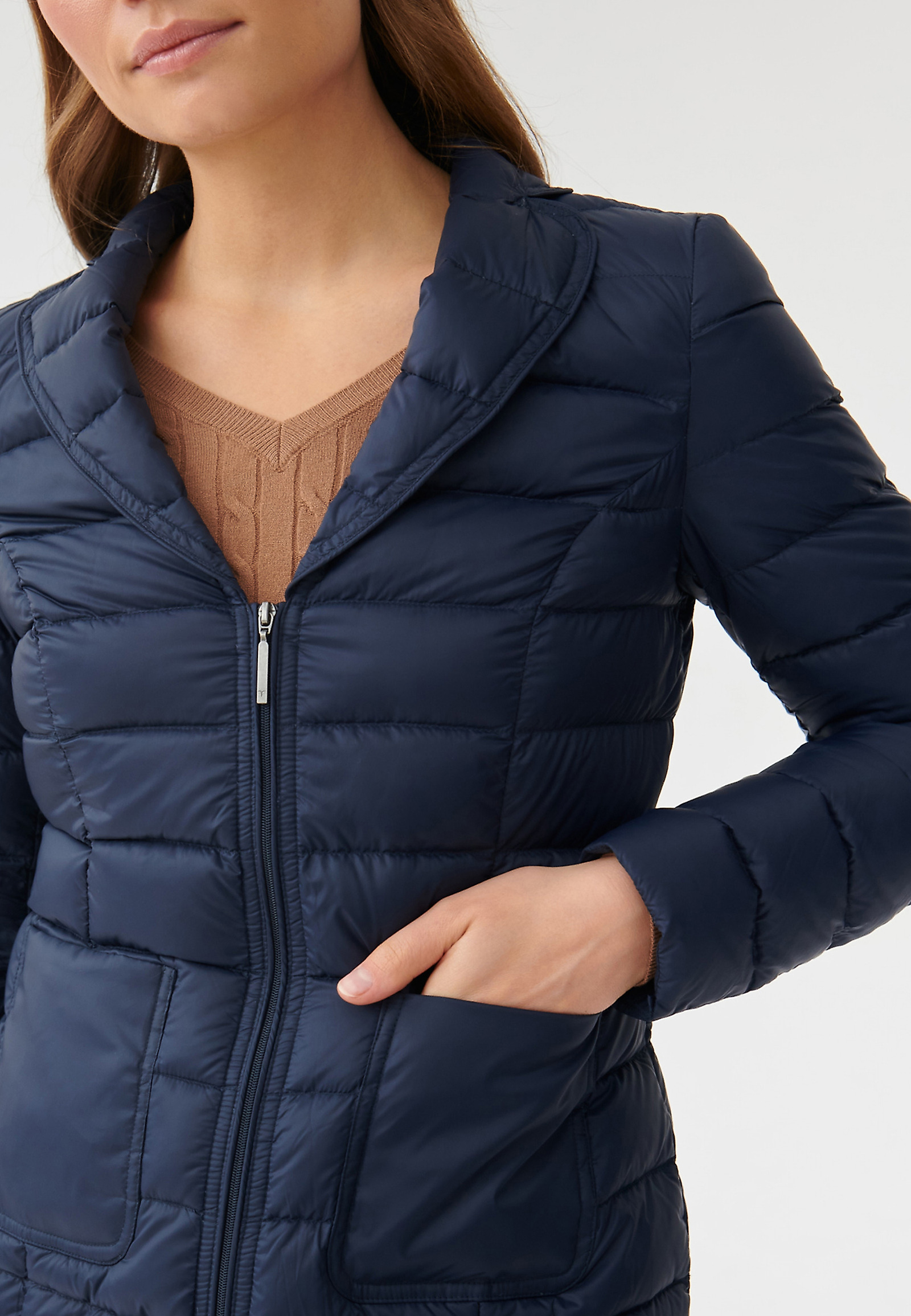 LADIES' PUFFER JACKET FLATKO color NAVY BLUE - Main Image
