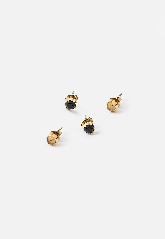 TATUUM TREASURES: LADIES' GOLD PLATED EARRINGS DUA TATUUM TREASURES: LADIES' GOLD PLATED EARRINGS DUA YELLOW 1