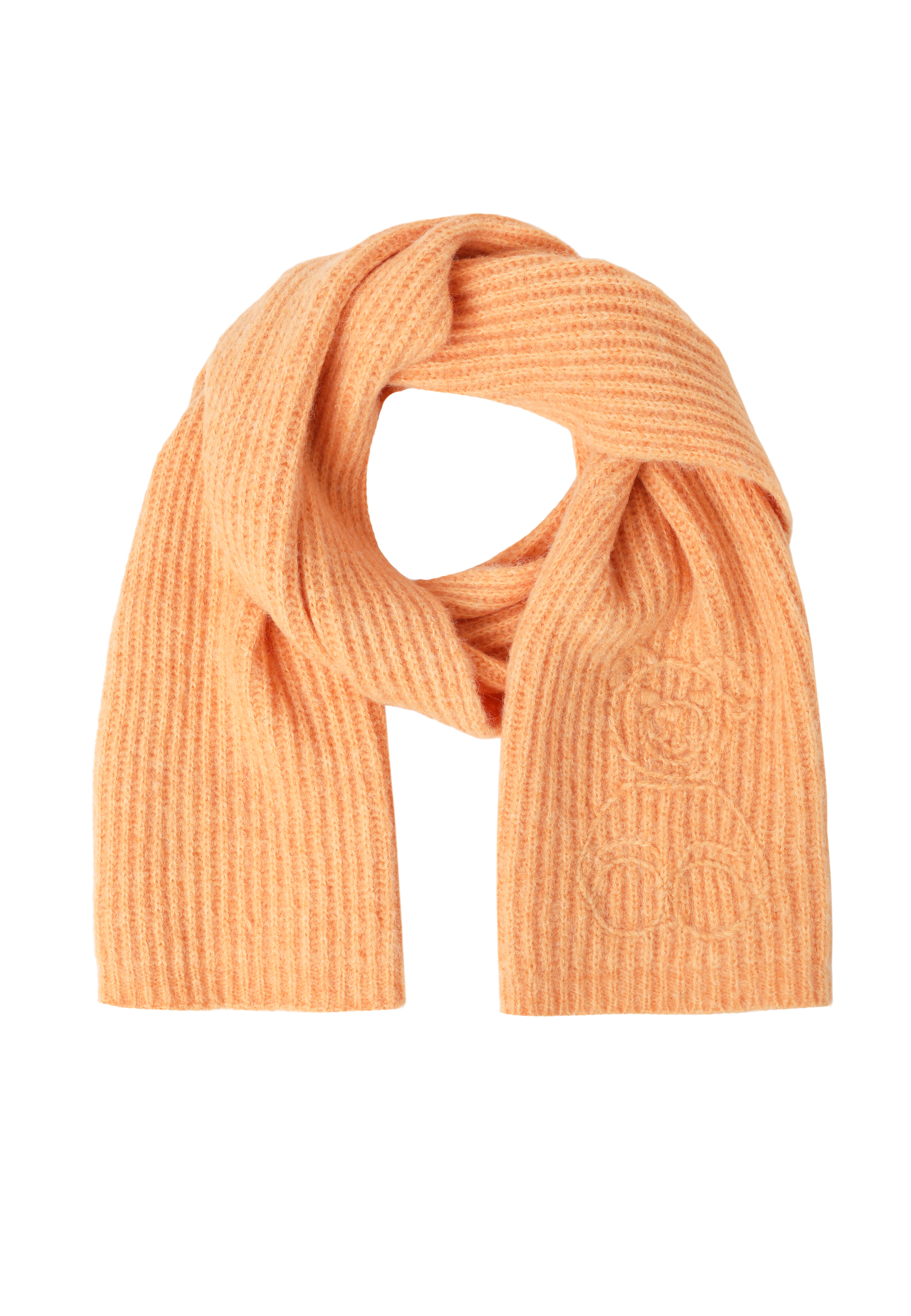 KLASICKÝ ŠÁL S MOTIVEM MEDVĚDA USZATEK - NERONA 2 ORANŽOVÁ 2