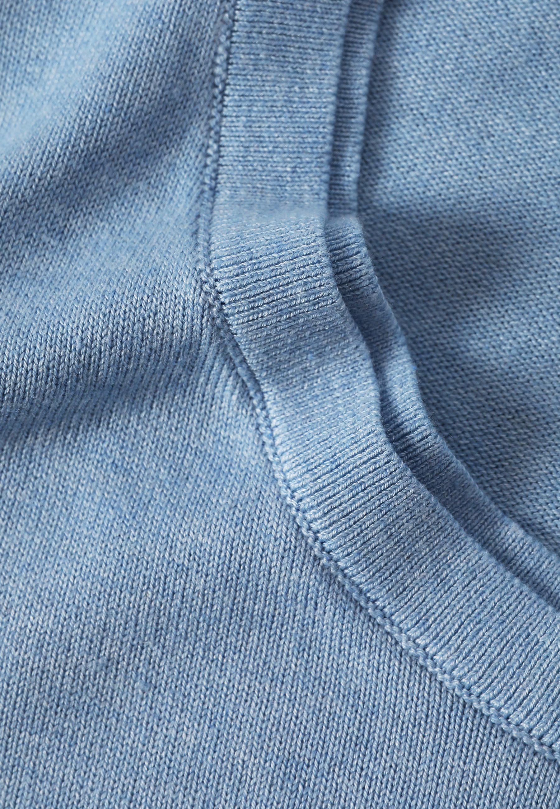 DZIANINOWA BLUZKA Z WISKOZĄ LENZING™ ECOVERO™ - AVO NIEBIESKI 2