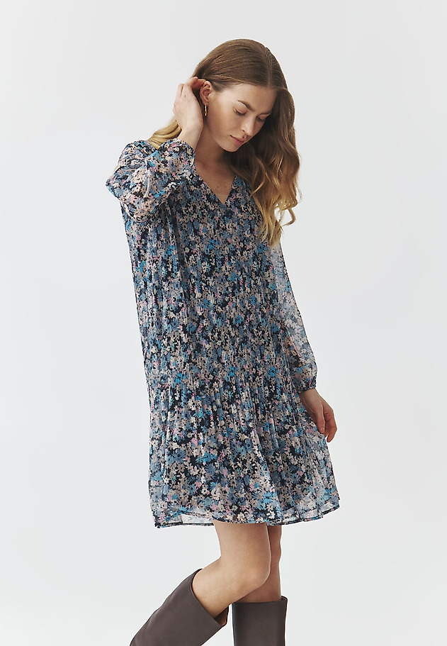 SHORT DRESS IN CHIFFON FABRIC — SANTE SHORT DRESS IN CHIFFON FABRIC — SANTE MULTIKOLOR 5