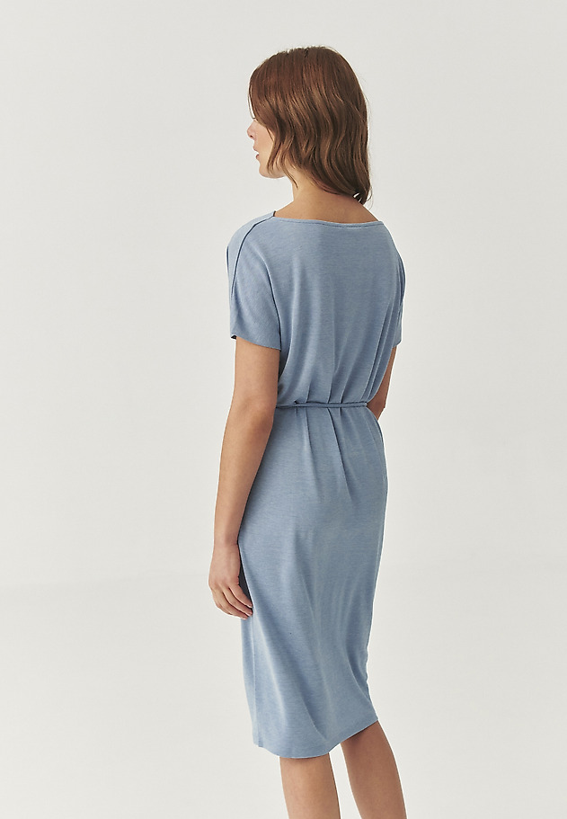 LIGHT DRESS WITH MODAL - KOWNA LIGHT DRESS WITH MODAL - KOWNA NIEBIESKI 3