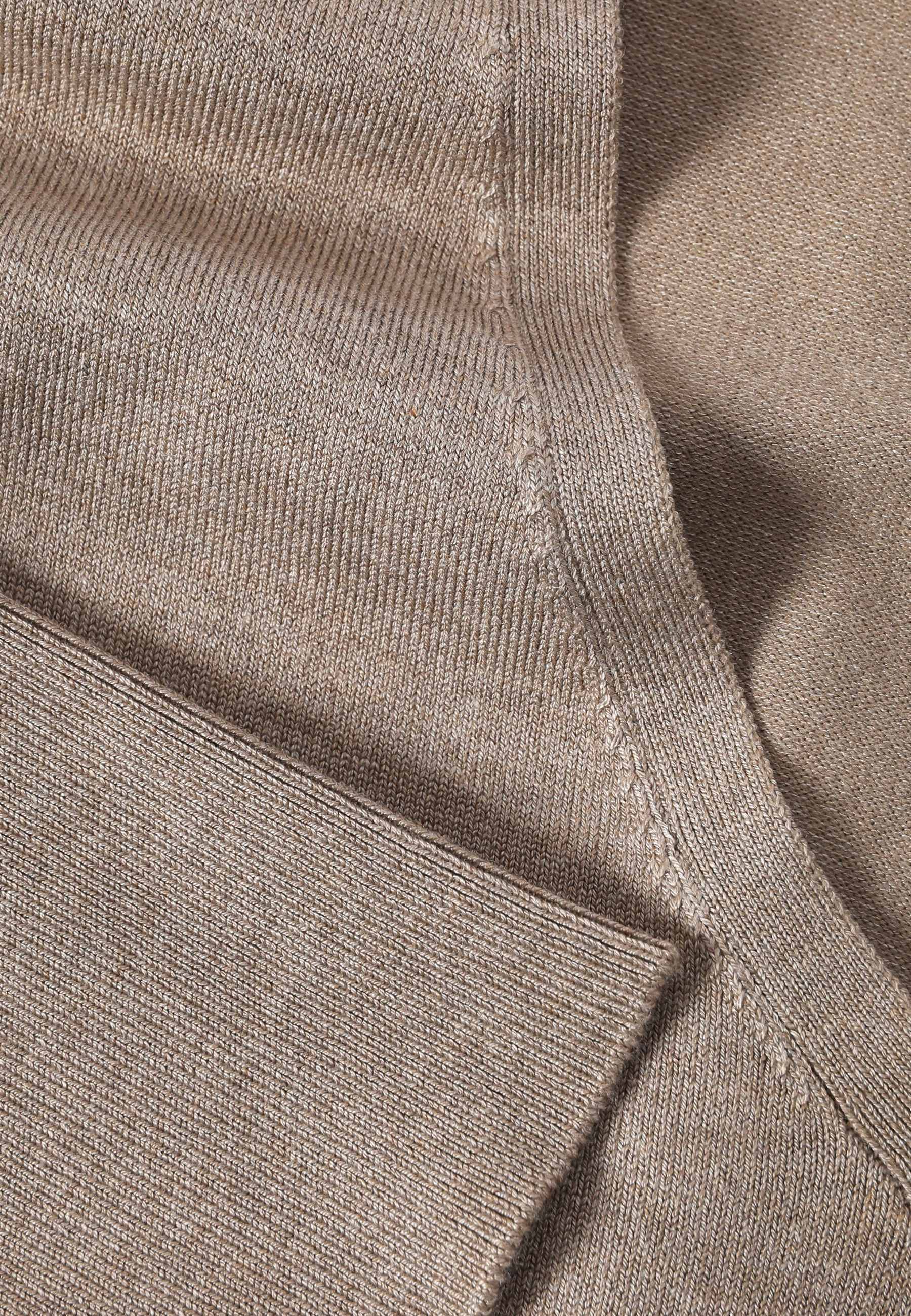 KLASYCZNY SWETER Z WISKOZĄ LENZING™ ECOVERO™ - NICOLLA BEŻOWY 2