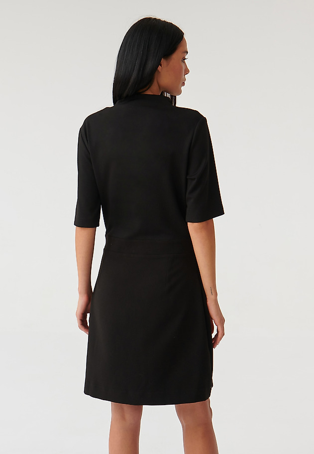 LADIES’ DRESS WITH A DECORATIVE ZIPPERJU MANAMA LADIES’ DRESS WITH A DECORATIVE ZIPPERJU MANAMA CZARNY 3