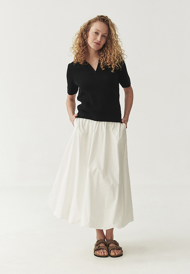 COTTON FLARED SKIRT - POLA COTTON FLARED SKIRT - POLA ECRU 4