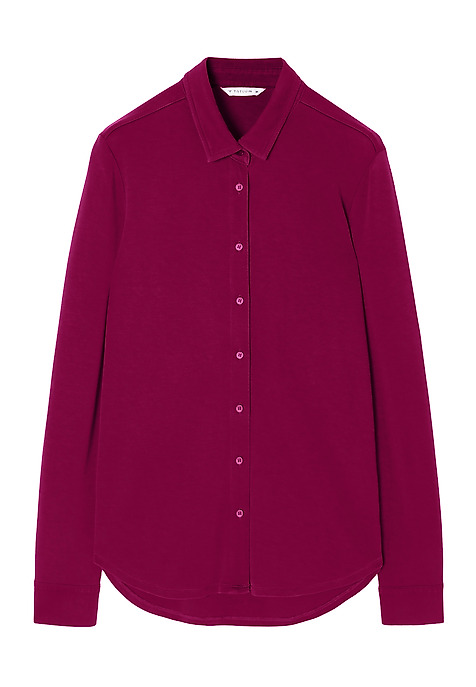 CĂMAȘĂ TRICOTATĂ DE DAMĂ, CU GULER — GANKO VIOLETĂ 2
