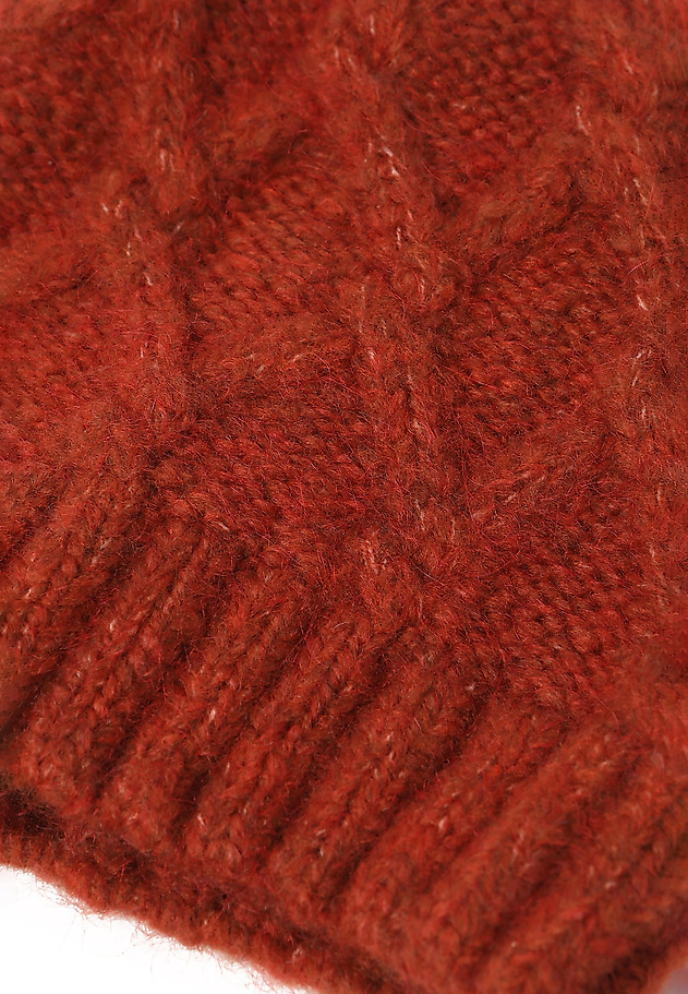 LADIES' KNITTED BEANIE BRIFI 1 LADIES' KNITTED BEANIE BRIFI 1 POMARAŃCZOWY 3