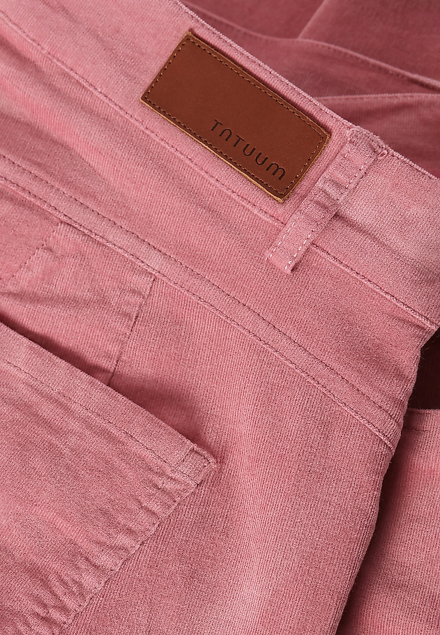 LADIES' MICRO CORDUROY PANTS ZORIA LADIES' MICRO CORDUROY PANTS ZORIA RÓŻOWY 5