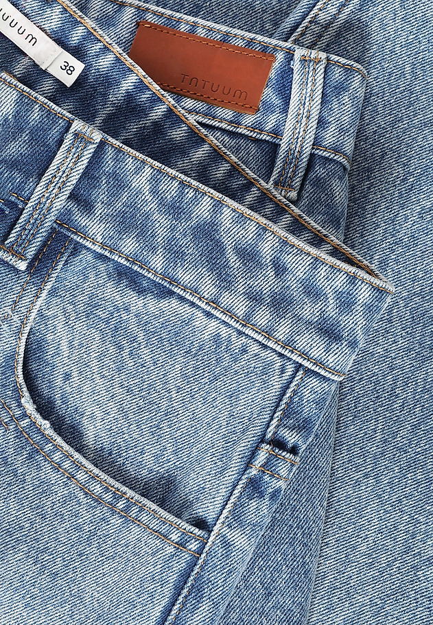 LADIES’ BOYFRIEND DENIM JEANS - BEZA LADIES’ BOYFRIEND DENIM JEANS - BEZA NIEBIESKI 5