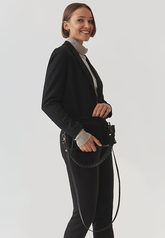 NATURAL LEATHER BAG — LARYSSA NATURAL LEATHER BAG — LARYSSA BLACK 1