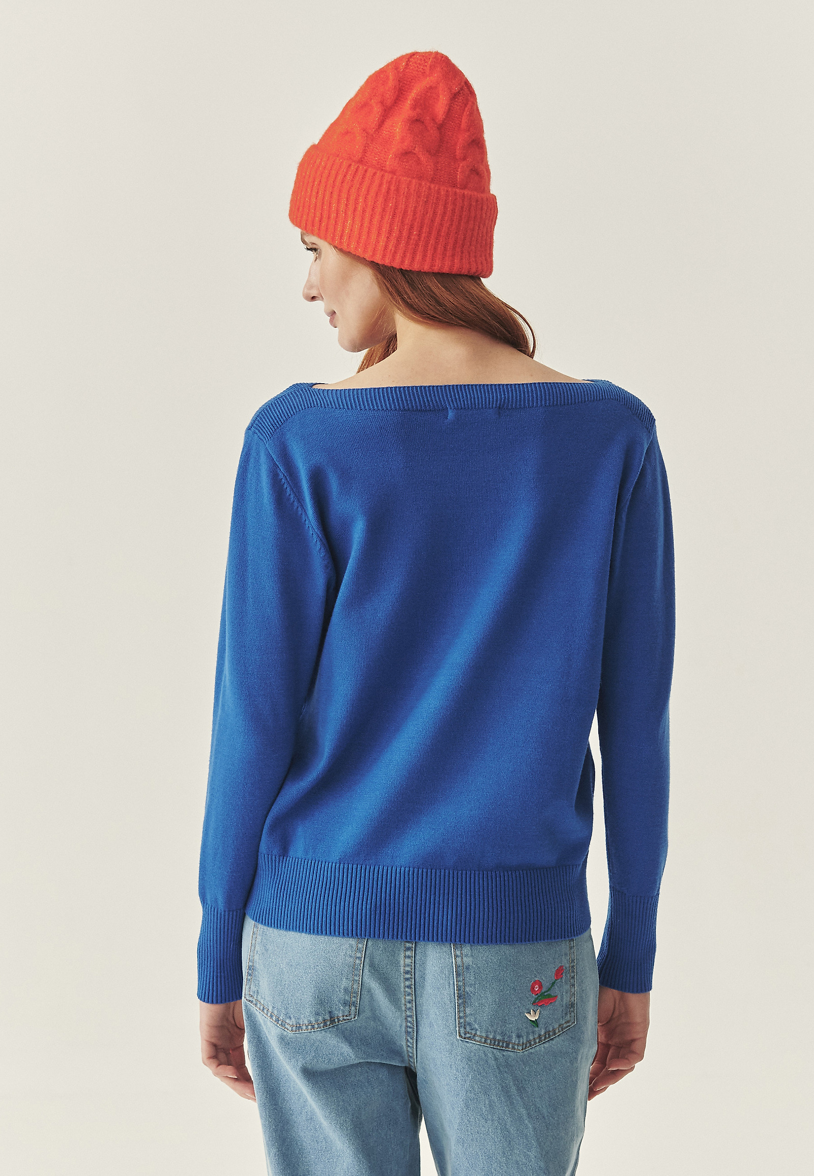 CLASSIC BOAT NECK JUMPER - FIFER 1 CLASSIC BOAT NECK JUMPER - FIFER 1 BLUE 115615