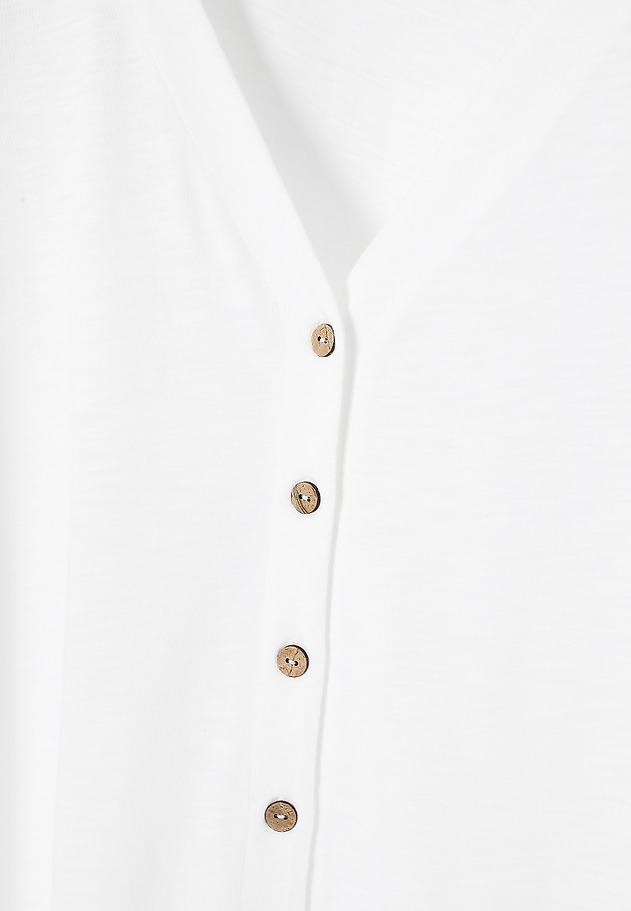 CASUAL BLOUSE IN COTTON - POLINEZJA CASUAL BLOUSE IN COTTON - POLINEZJA BIAŁY 7