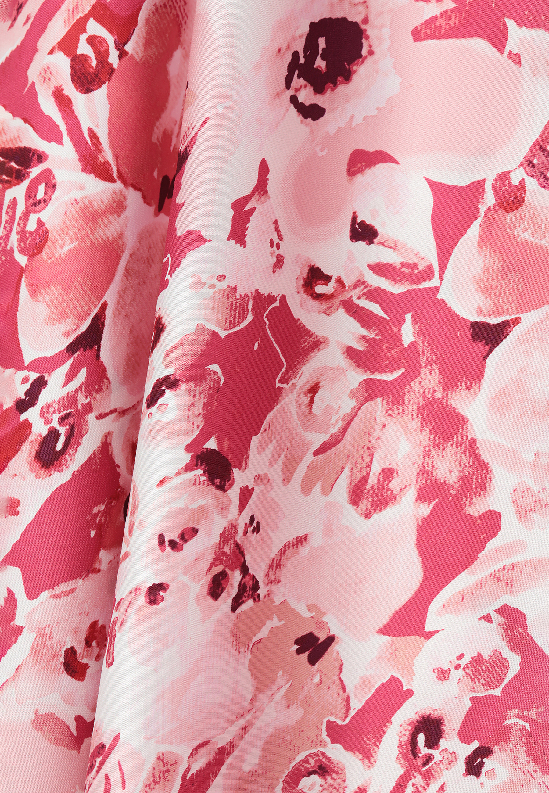 SATYNOWA SPÓDNICA W KWIATOWY DRUK SATI