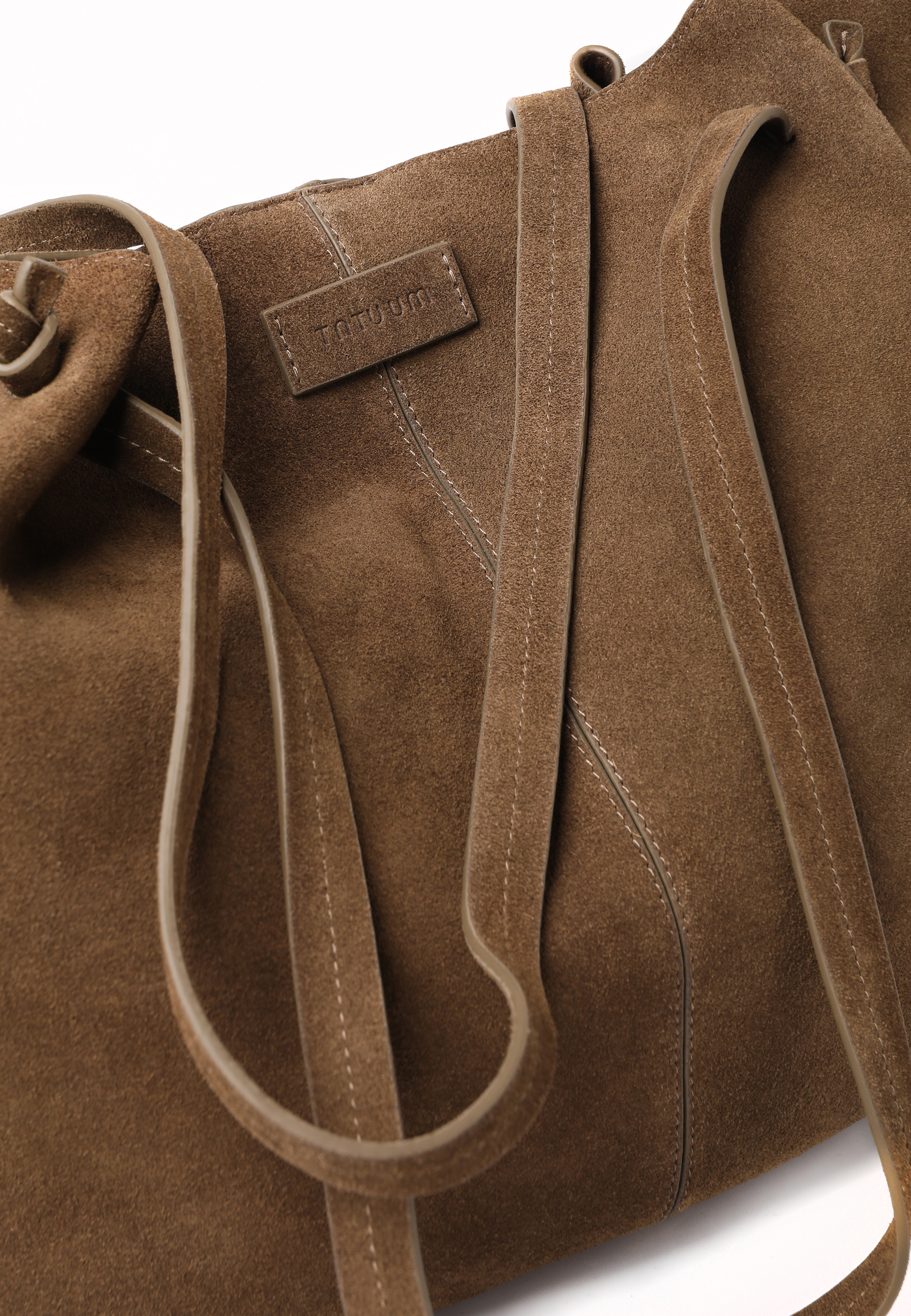 SEMIŠOVÁ TAŠKA S KOZMETICKOU TAŠTIČKOU - ORIA KHAKI 2