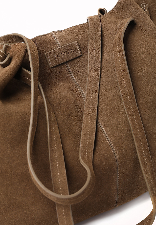 SEMIŠOVÁ TAŠKA S KOZMETICKOU TAŠTIČKOU - ORIA SEMIŠOVÁ TAŠKA S KOZMETICKOU TAŠTIČKOU - ORIA KHAKI 7