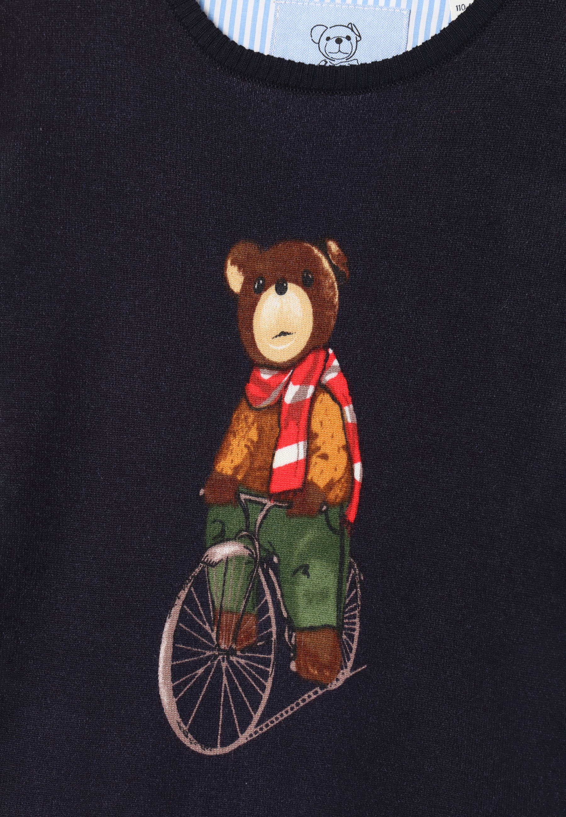 SWETER CHŁOPIĘCY Z MISIEM USZTAKIEM TOMAS 2 KIDS GRANATOWY 2